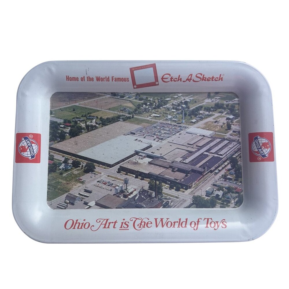 Ohio Art Home of World Famous Etch A Sketch Tray Vintage